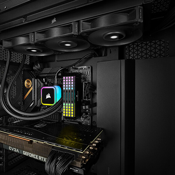 Corsair iCUE H100i RGB Elite CPU Liquid Cooler (Black)